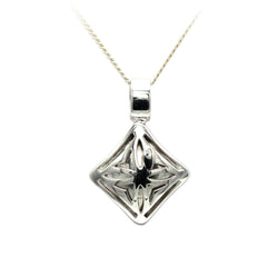 Pendentif en or blanc et diamants - Castafiore