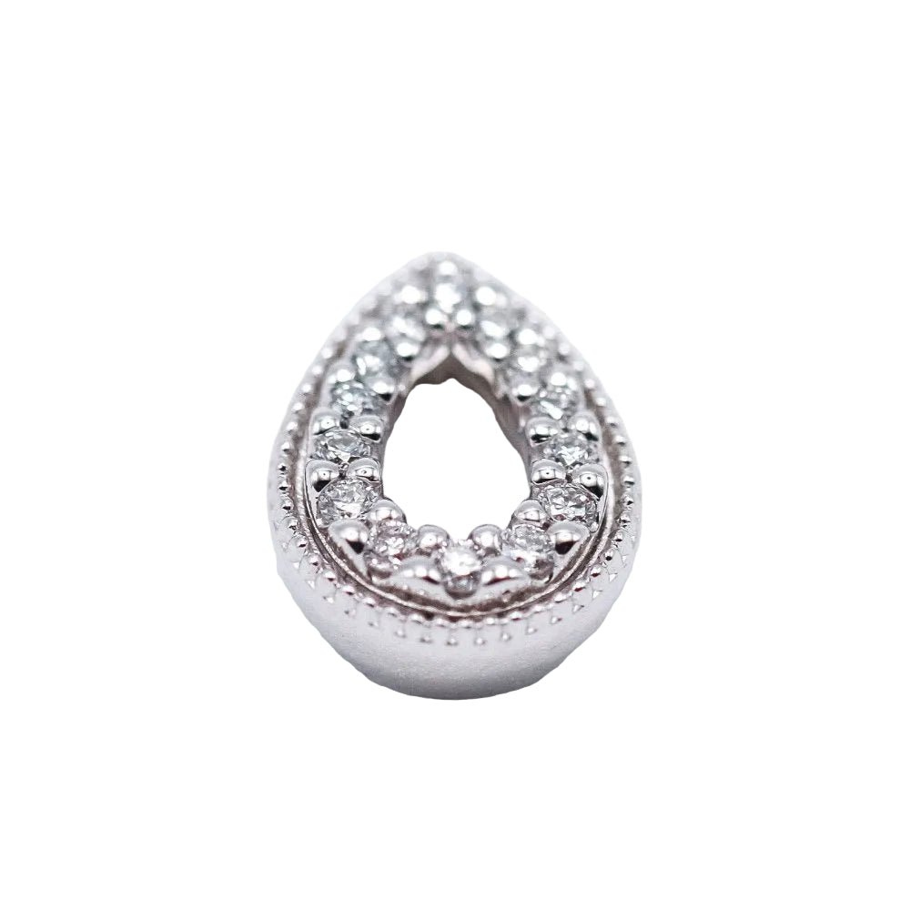 Pendentif en or blanc et diamants - Castafiore