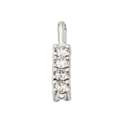 Pendentif en or blanc et diamants - Castafiore