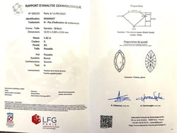 Pendentif en or blanc et diamants - Castafiore