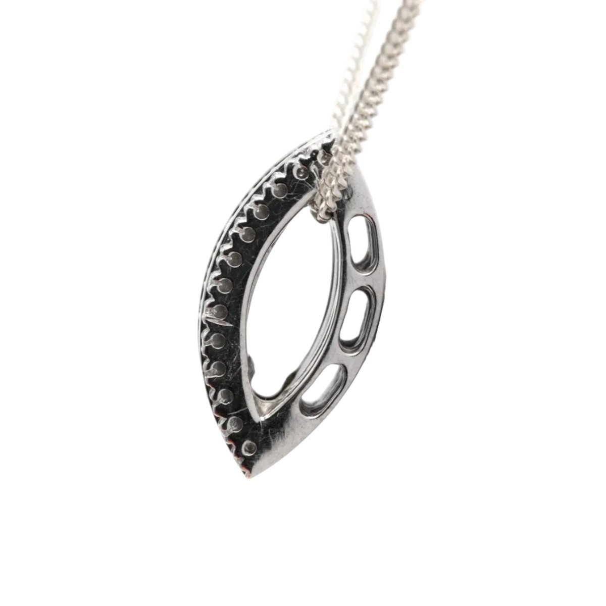 Pendentif en or blanc et diamants - Castafiore