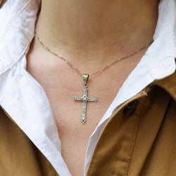 Pendentif en or blanc et diamants - Castafiore