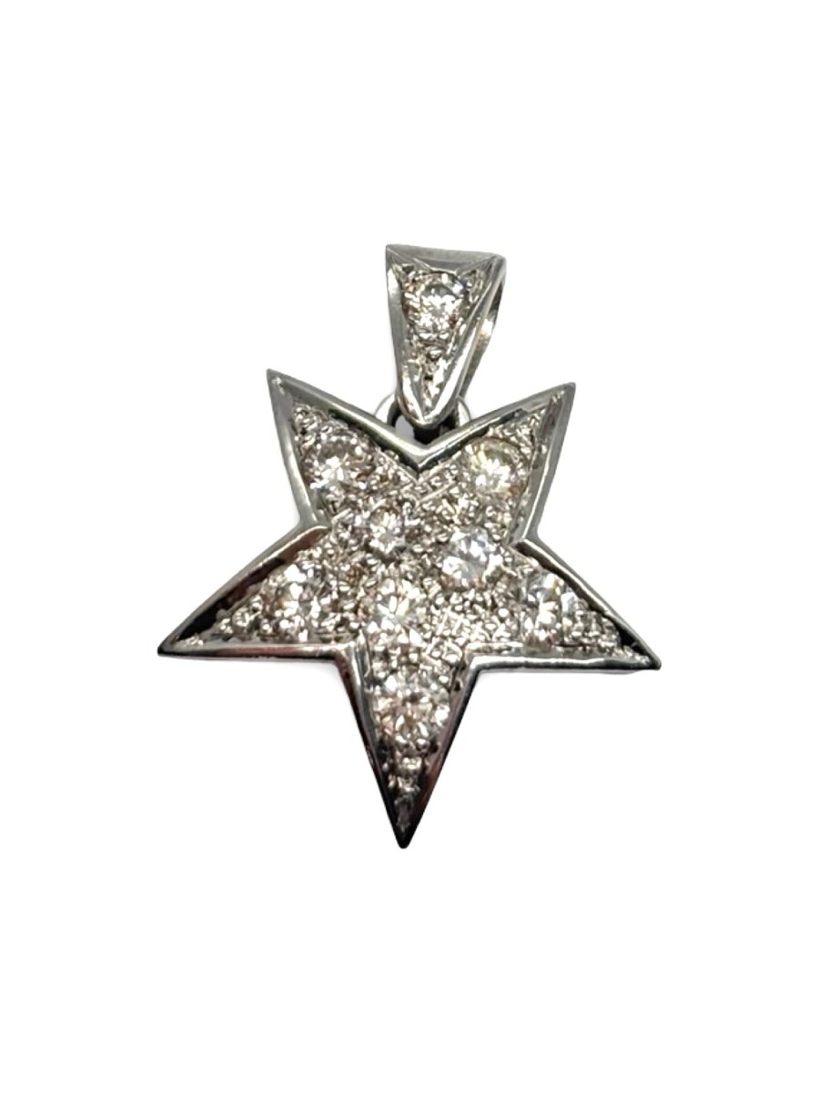 Pendentif en or blanc et diamants - Castafiore