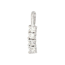 Pendentif en or blanc et diamants - Castafiore