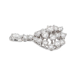 Pendentif en or blanc et diamants - Castafiore