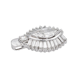 Pendentif en or blanc et diamants - Castafiore