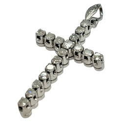 Pendentif en or blanc et diamants - Castafiore