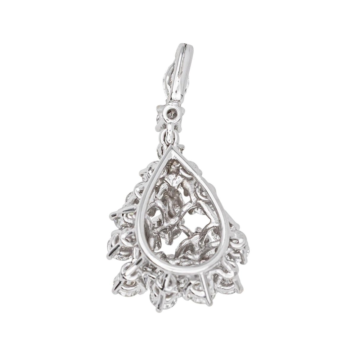 Pendentif en or blanc et diamants - Castafiore