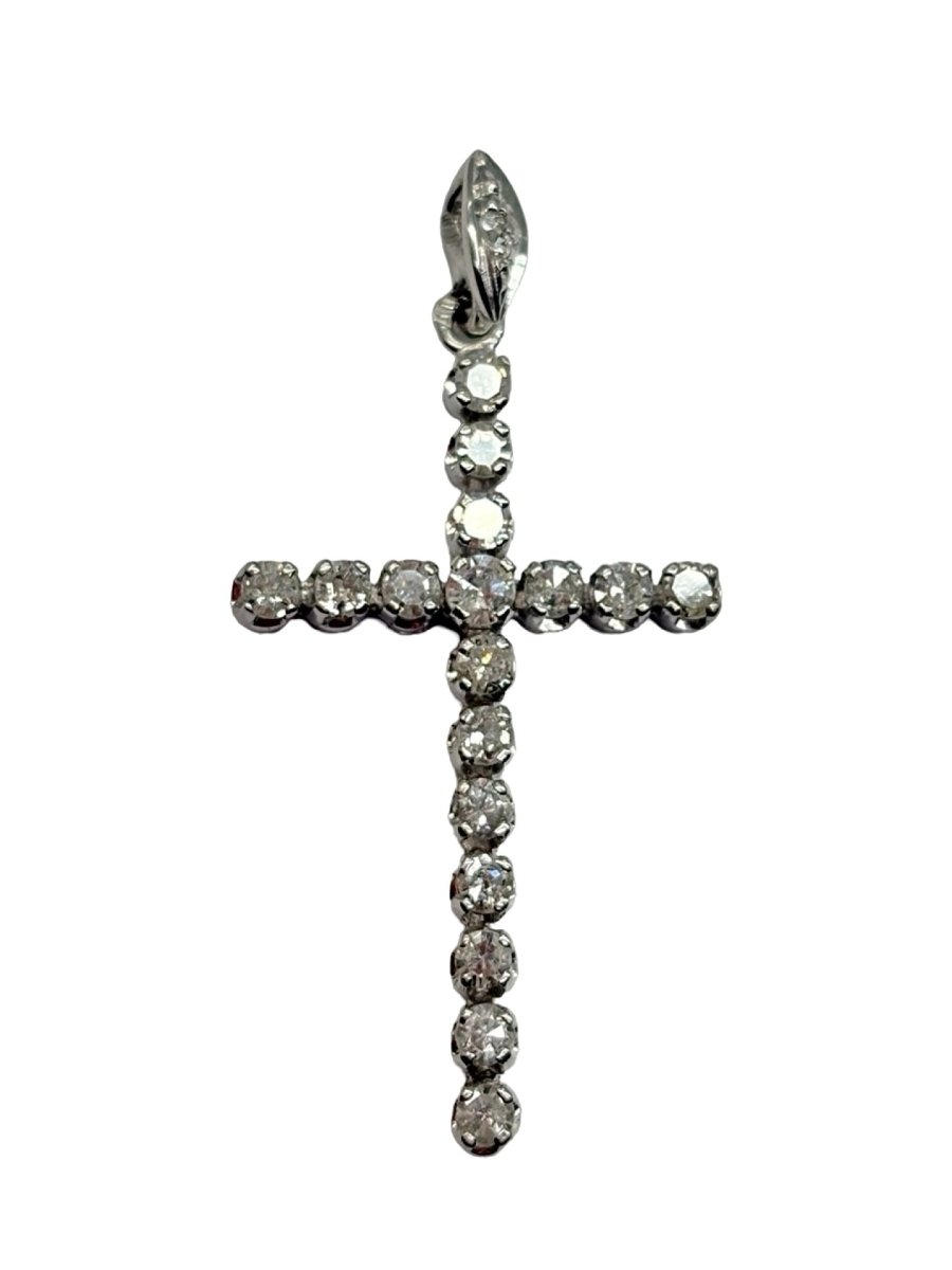 Pendentif en or blanc et diamants - Castafiore