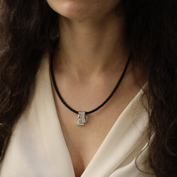 Pendentif en or blanc et diamants - Castafiore