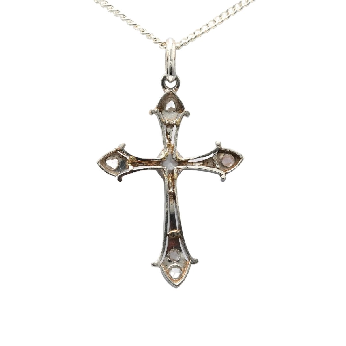 Pendentif en or blanc et diamants - Castafiore