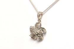 Pendentif en or blanc et diamants - Castafiore