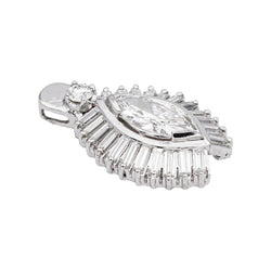 Pendentif en or blanc et diamants - Castafiore