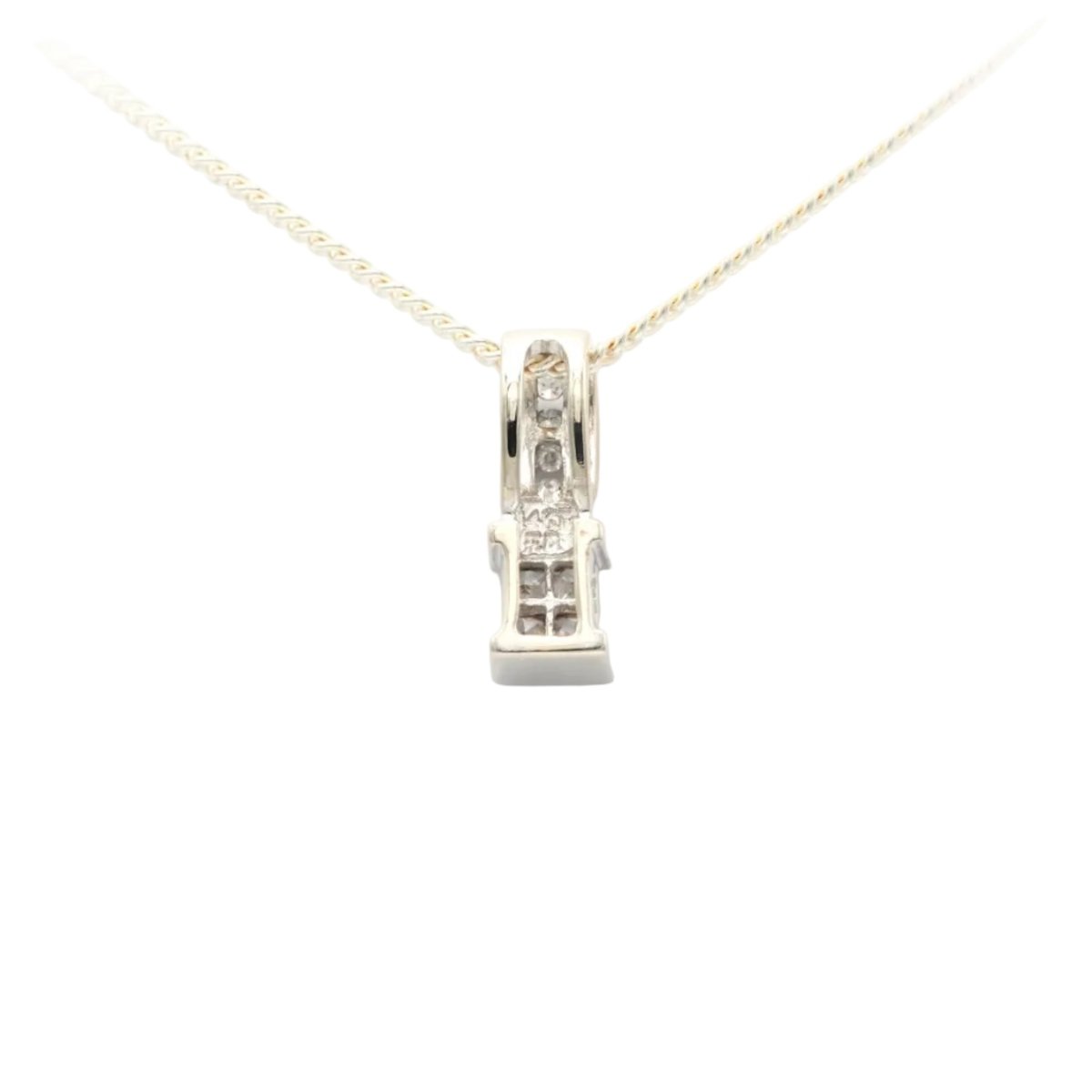 Pendentif en or blanc et diamants - Castafiore