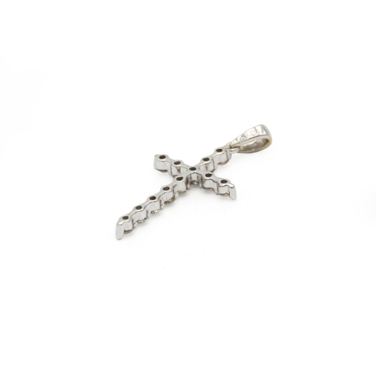 Pendentif en or blanc et diamants - Castafiore