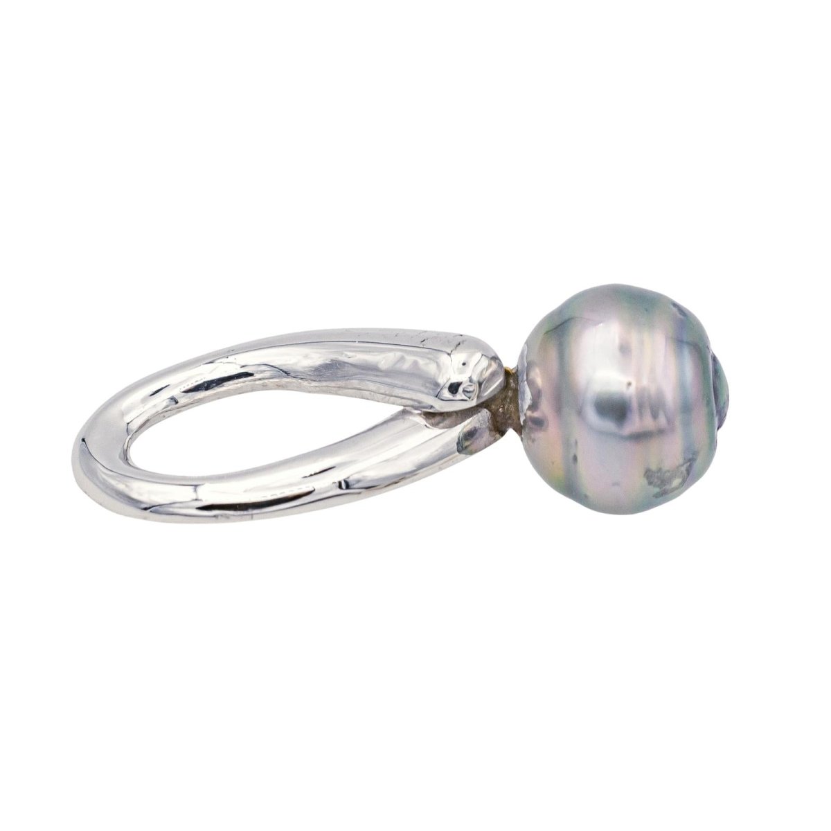 Pendentif en or blanc et perle - Castafiore