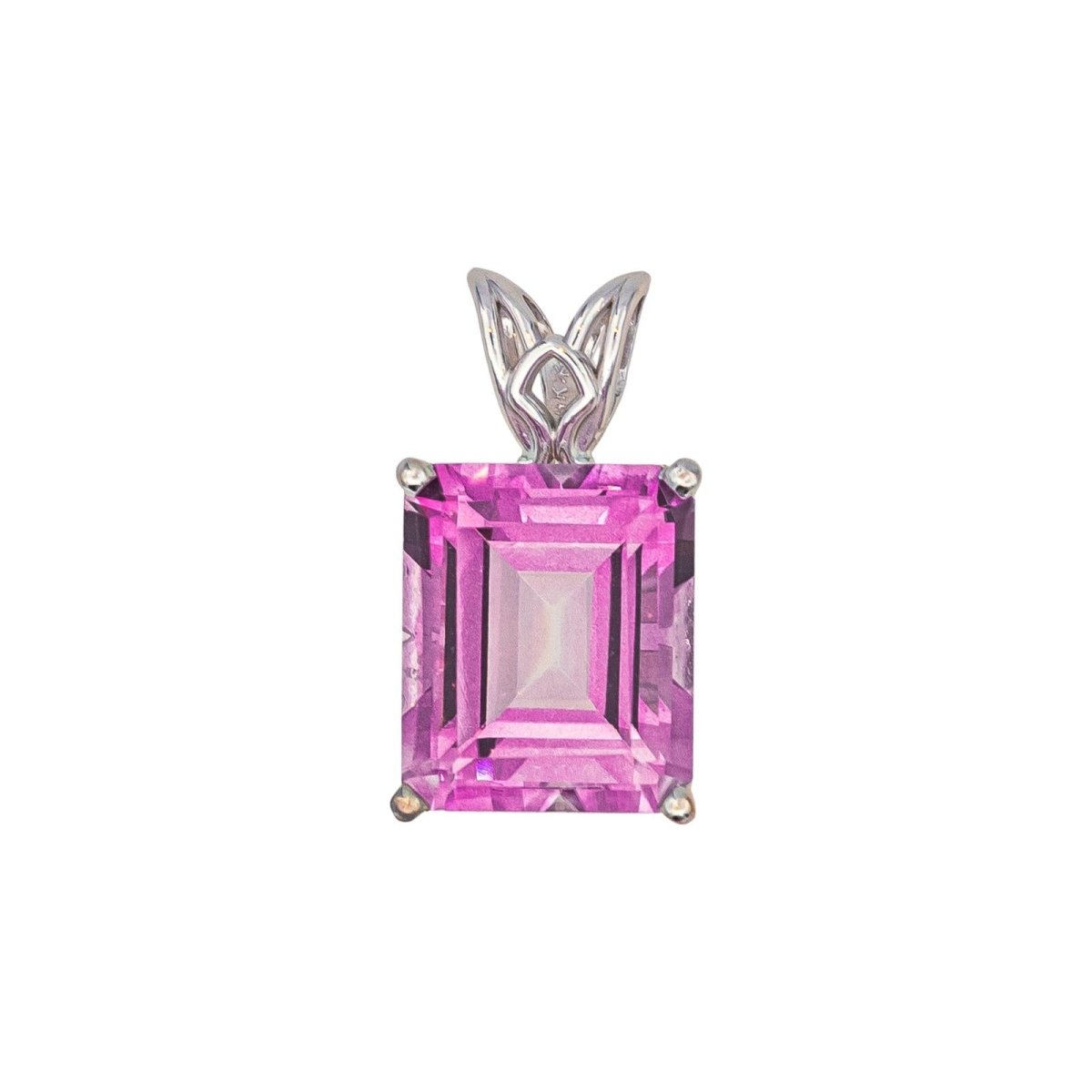 Pendentif en or blanc et tourmaline - Castafiore