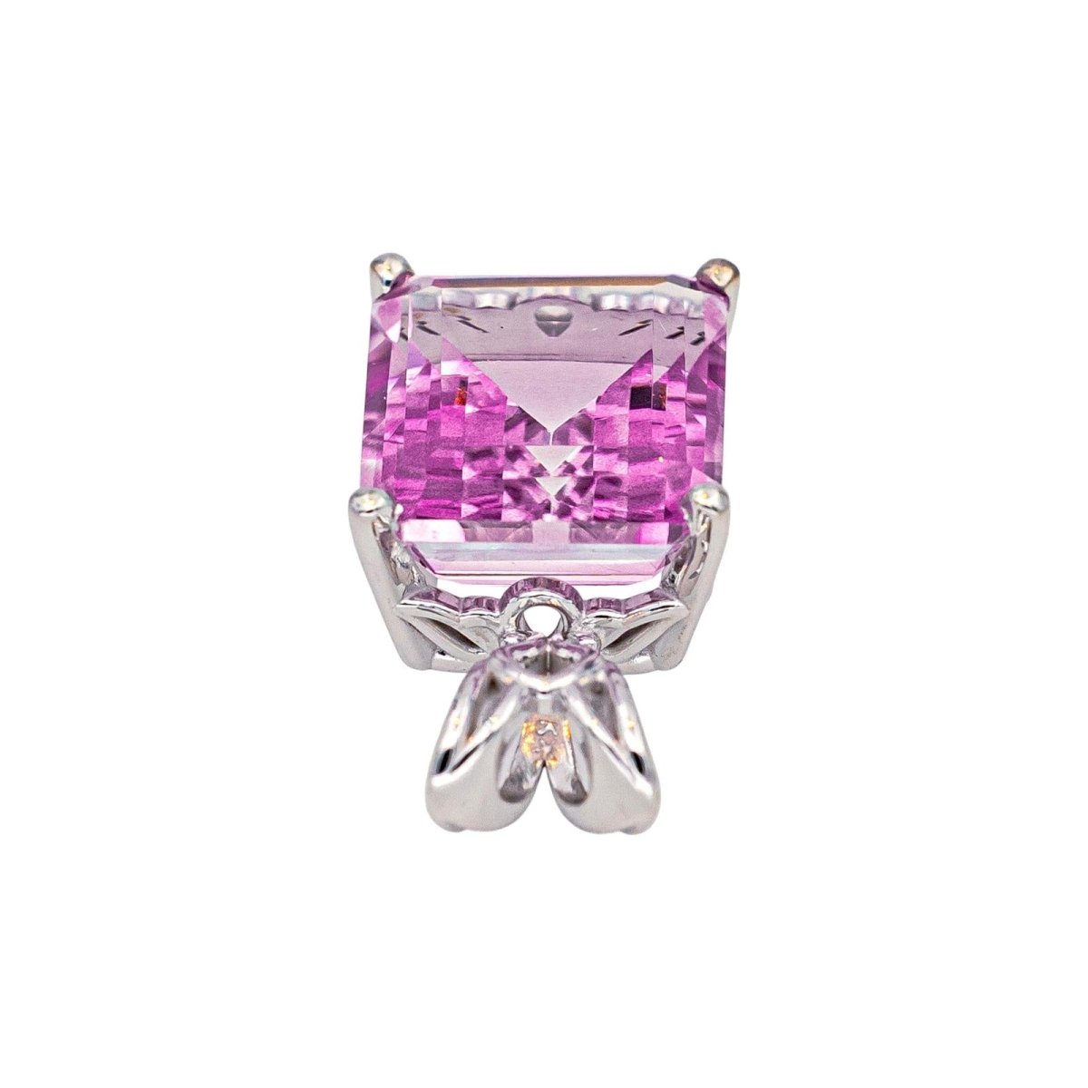Pendentif en or blanc et tourmaline - Castafiore