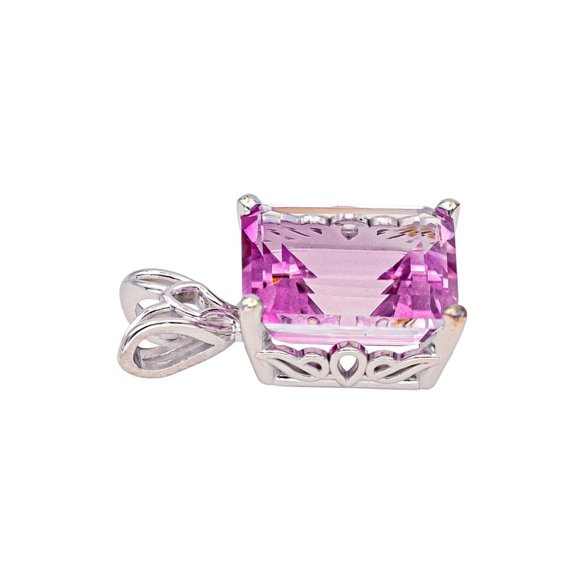Pendentif en or blanc et tourmaline - Castafiore