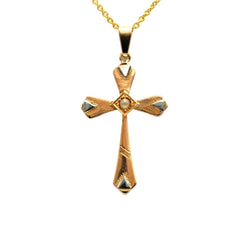 Pendentif en or blanc, or jaune et perle - Castafiore