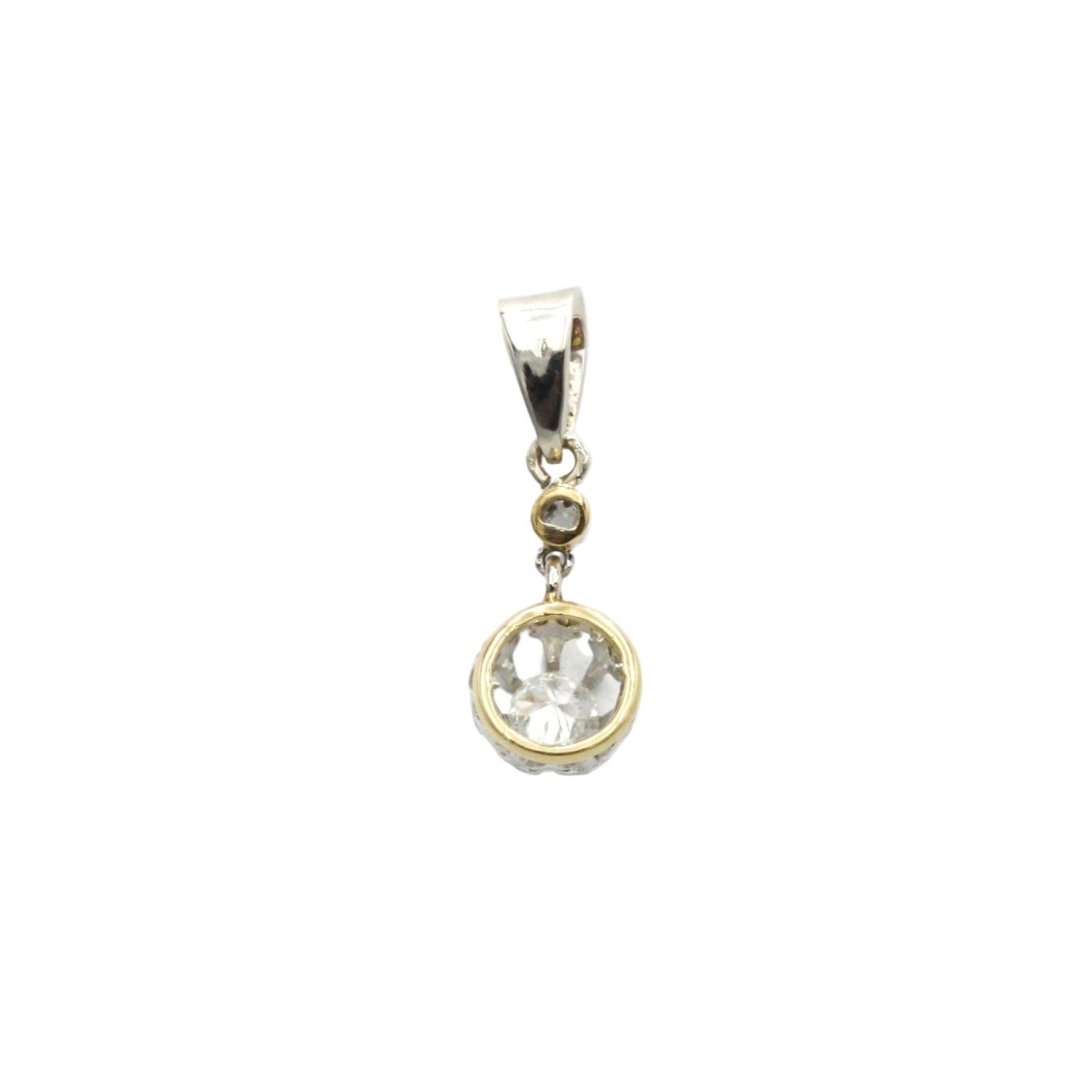 Pendentif en or blanc, platine et diamants - Castafiore