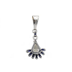 Pendentif en or blanc, saphirs et diamants - Castafiore