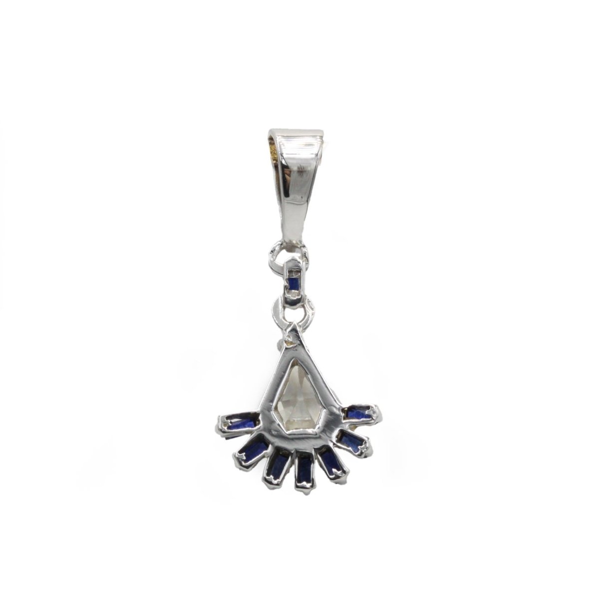 Pendentif en or blanc, saphirs et diamants - Castafiore