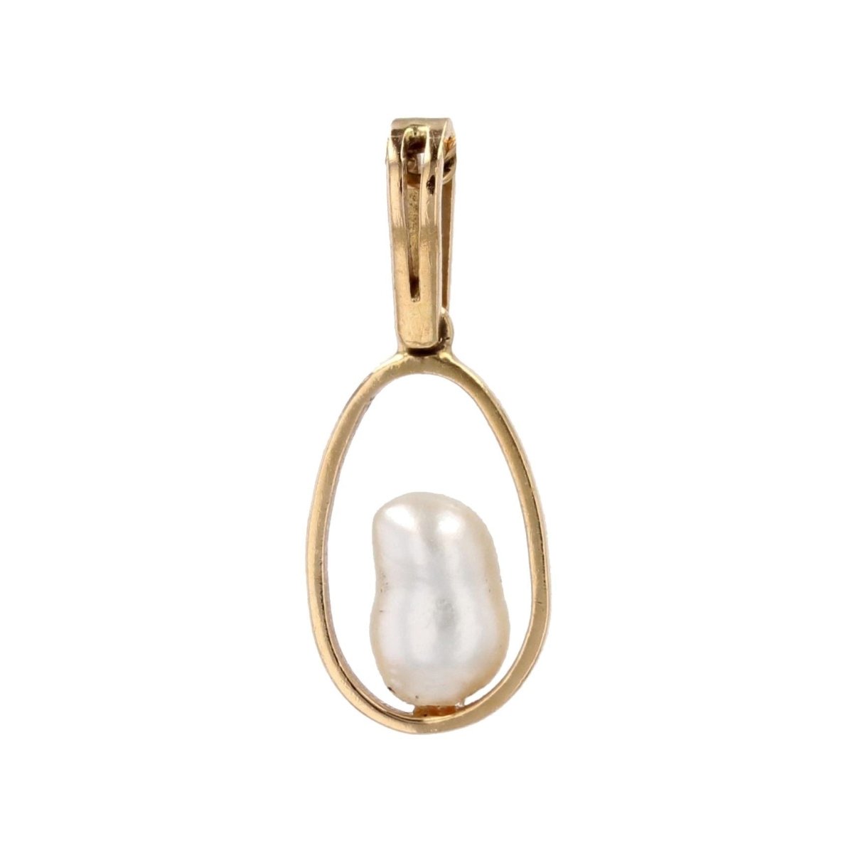 Pendentif en or et sa perle baroque - Castafiore