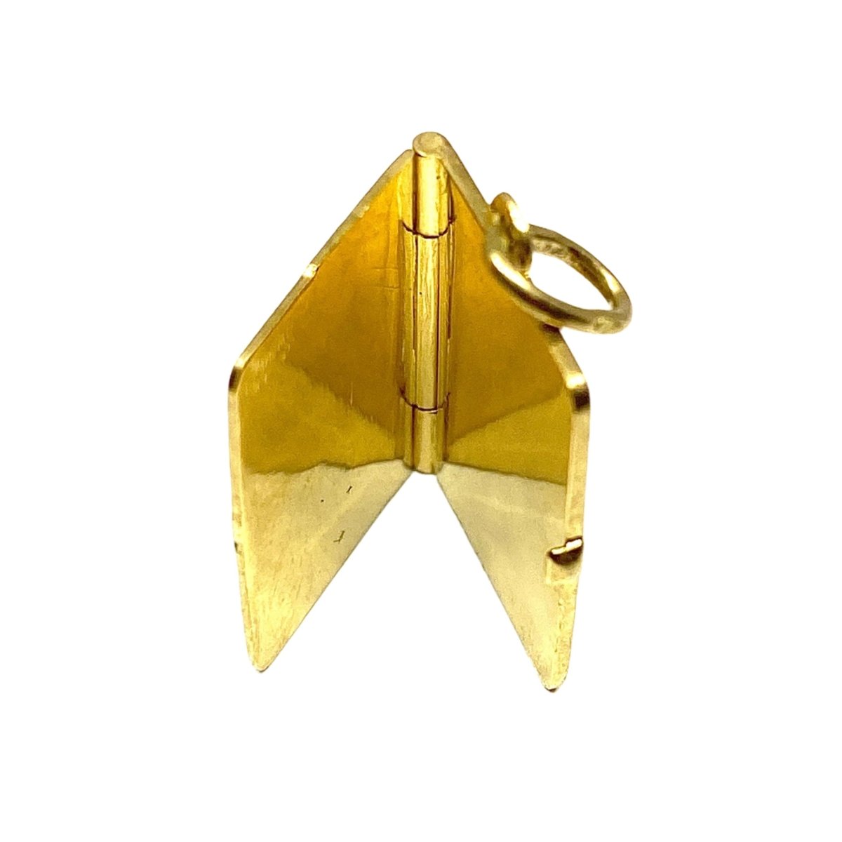 Pendentif en or jaune 18 carats : passeport ouvrant - Castafiore