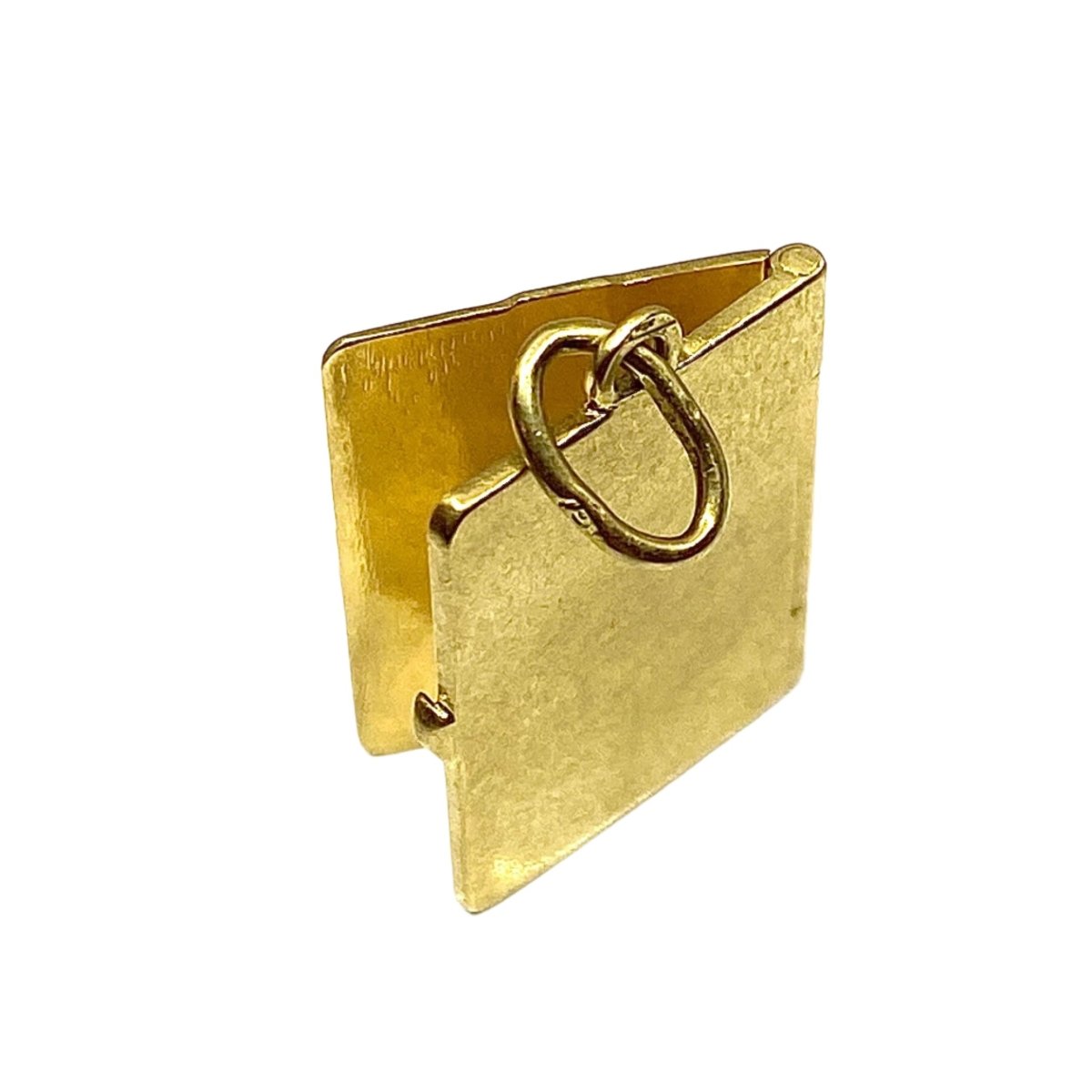 Pendentif en or jaune 18 carats : passeport ouvrant - Castafiore