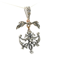 Pendentif en or jaune, argent et diamants - Castafiore