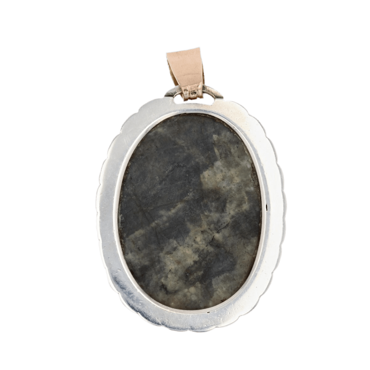 Pendentif en or jaune, argent et labradorite - Castafiore