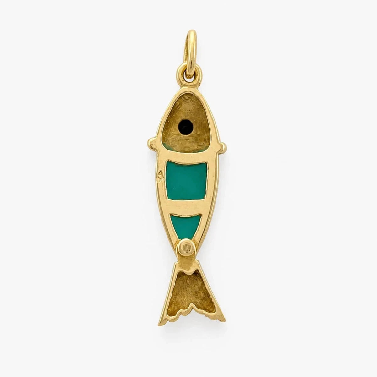 Pendentif en or jaune, calcédoine et onyx - Castafiore