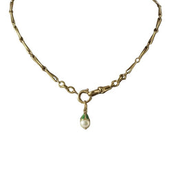Pendentif en or jaune, émail et perle - Castafiore