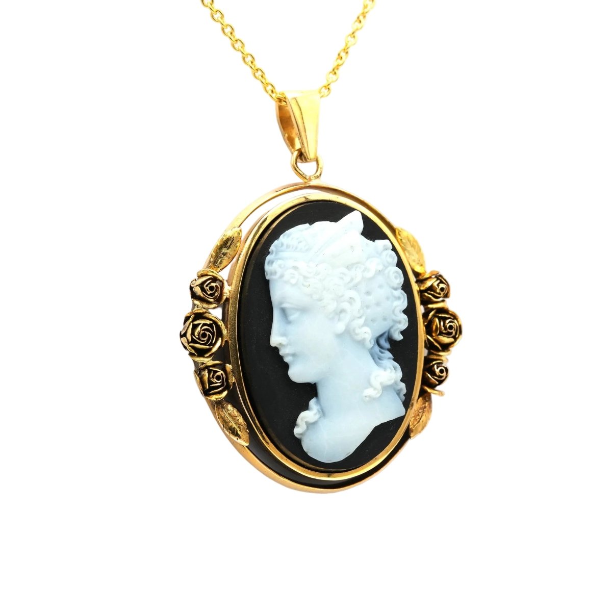 Pendentif en or jaune et agate - Castafiore