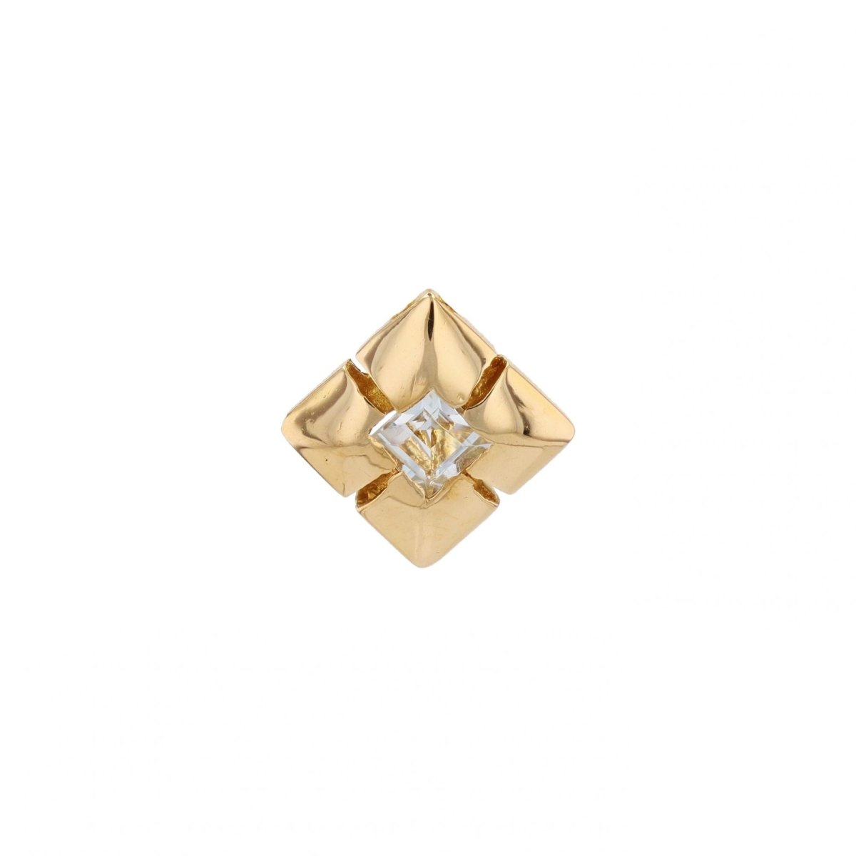 Pendentif en or jaune et aigue - marine - Castafiore