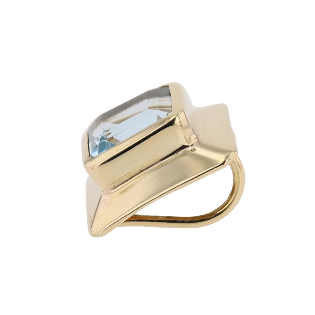 Pendentif en or jaune et aigue - marine - Castafiore