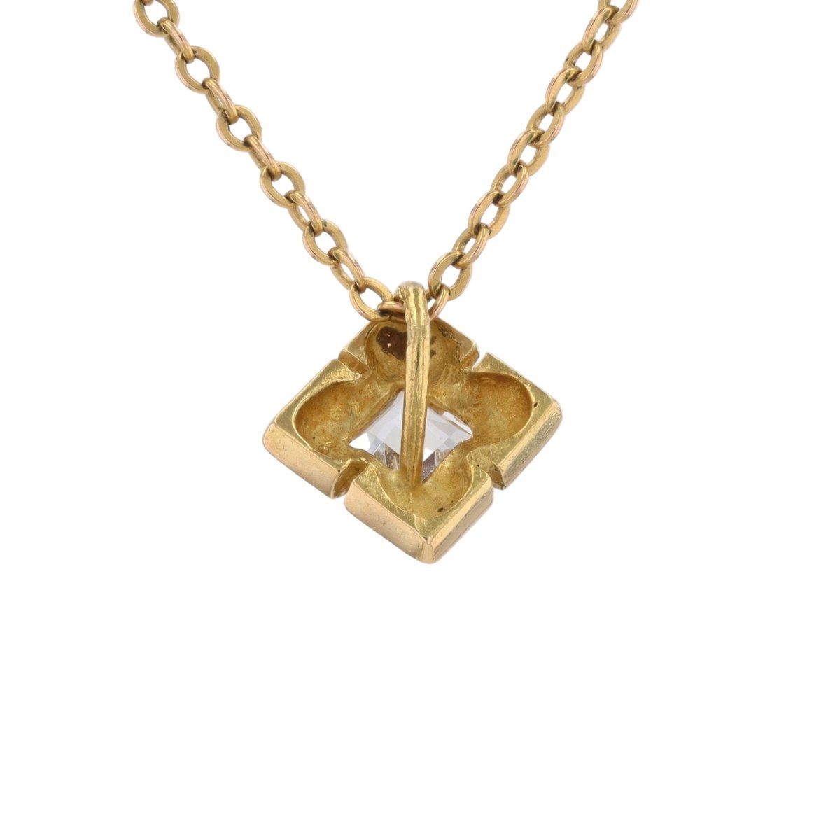 Pendentif en or jaune et aigue - marine - Castafiore