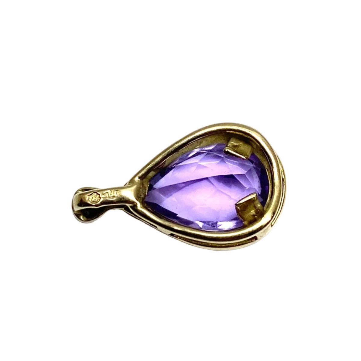Pendentif en or jaune et améthyste - Castafiore