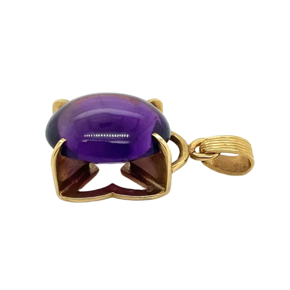 Pendentif en or jaune et améthyste - Castafiore