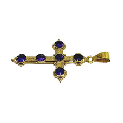Pendentif en or jaune et améthystes - Castafiore