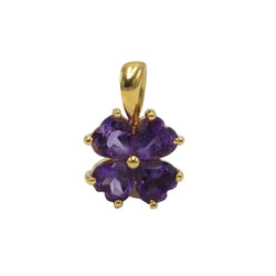 Pendentif en or jaune et améthystes - Castafiore