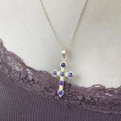 Pendentif en or jaune et améthystes - Castafiore