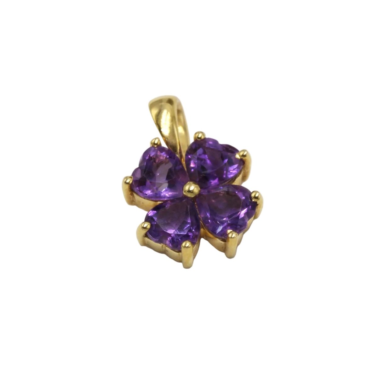 Pendentif en or jaune et améthystes - Castafiore