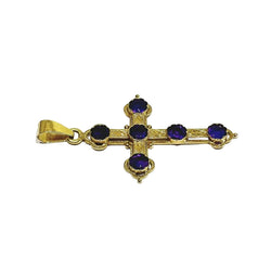 Pendentif en or jaune et améthystes - Castafiore