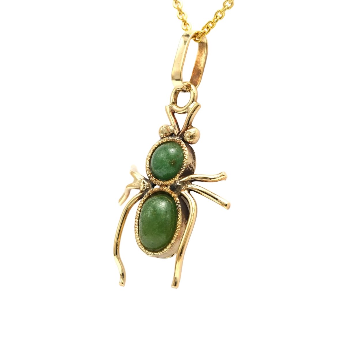 Pendentif en or jaune et aventurines - Castafiore