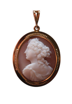 Pendentif en or jaune et camée - Castafiore