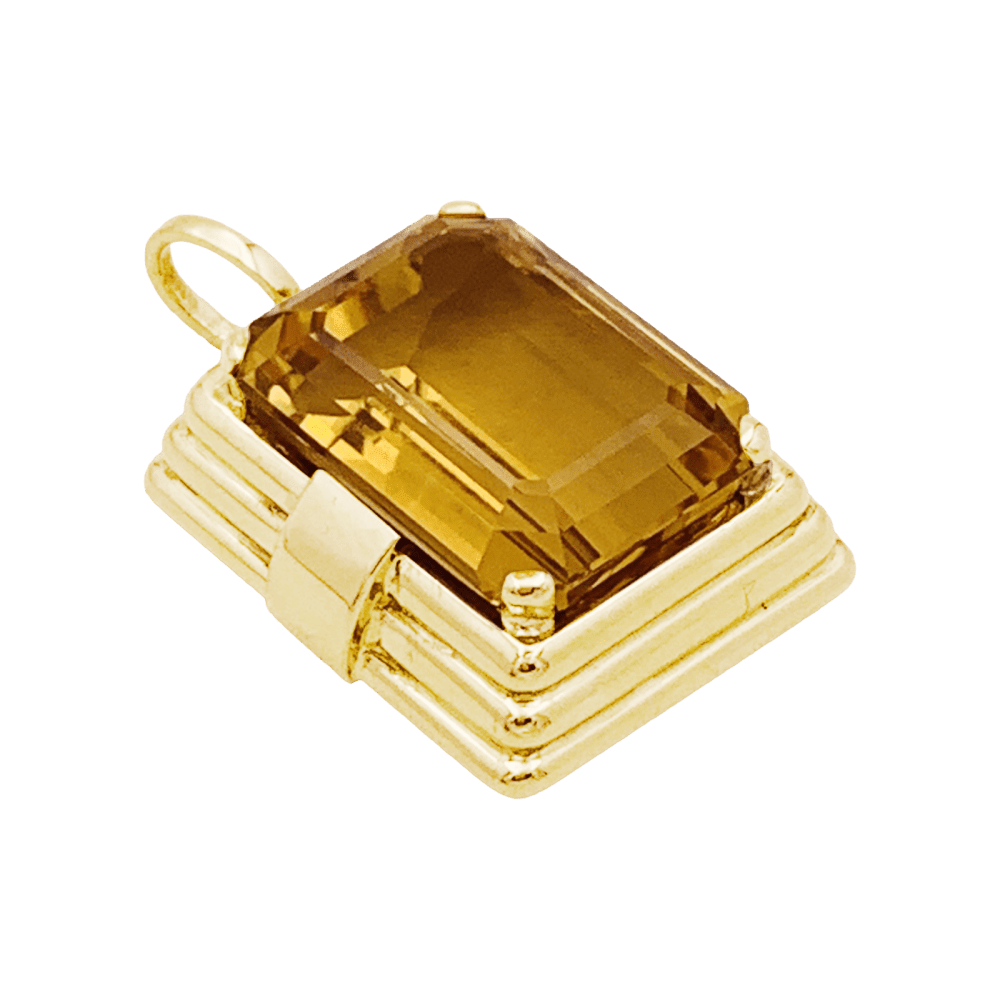 Pendentif en or jaune et citrine - Castafiore