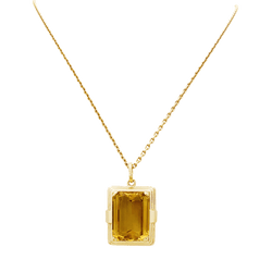 Pendentif en or jaune et citrine - Castafiore