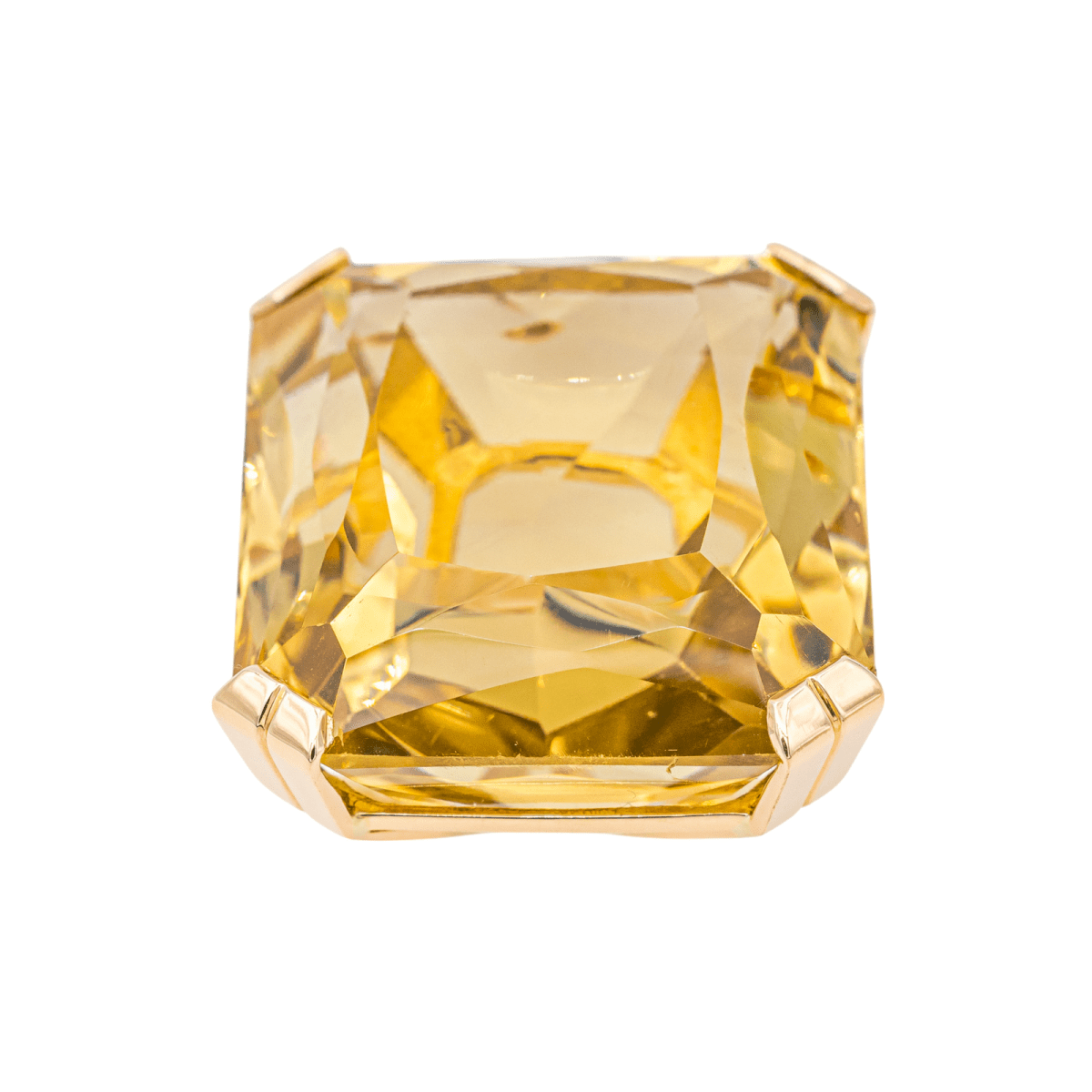 Pendentif en or jaune et citrine - Castafiore